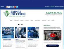 Tablet Screenshot of empireprecision.com